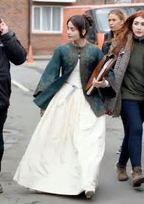 Jenna Louise Coleman Filming Victoria Set 02 Gotceleb