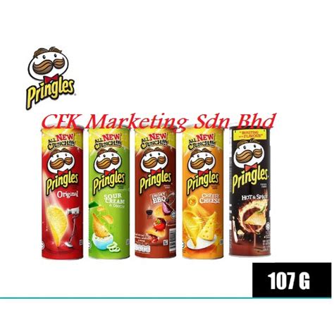 PRINGLES Potato Crisps Assorted Flavour 107g Shopee Malaysia
