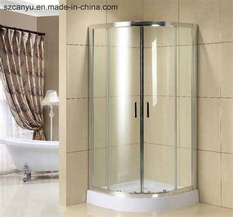 luxury solid polishing portable shower room with tempered glass door china glass bathroom and