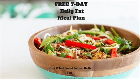 Lose belly fat at home in 7 days, eat well and feel great with this easy weight loss program. What to eat to lose Belly Fat plus FREE 7-day Belly Fat Meal Plan - CSG Fitness