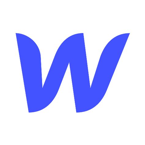 Webflow Blue W Logo Icon Transparent Png Stickpng