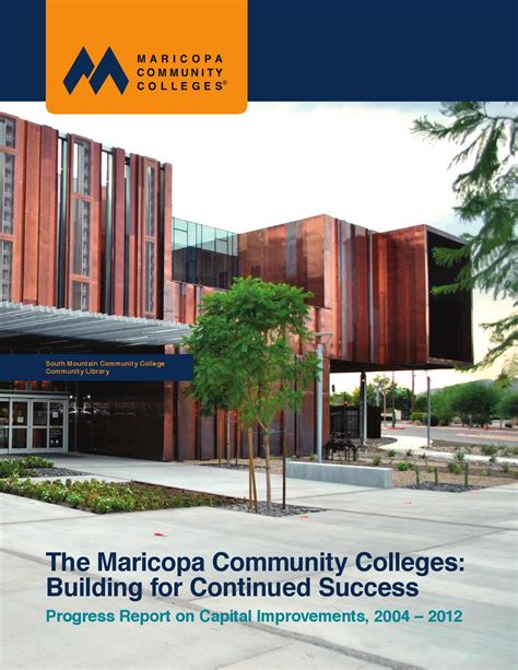 Building For Continued Success The Maricopa Community Colleges By The