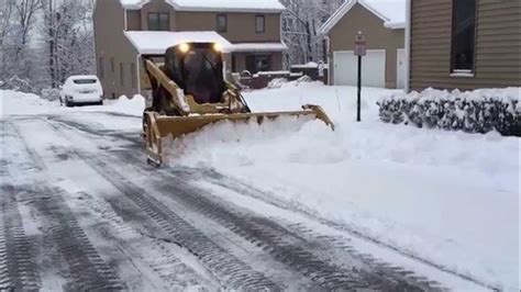 Terracare Inc Using Our Hla Snow Pusher On Our Cat 272d Youtube