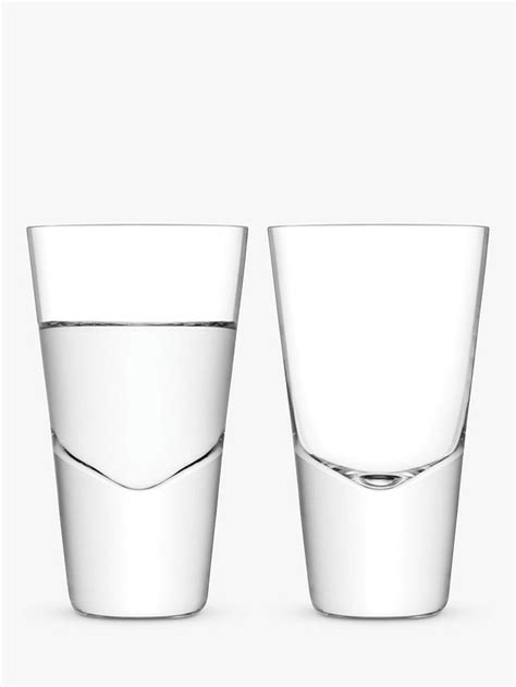 Lsa International Bar Vodka Shot Glass Set Of 2 Clear