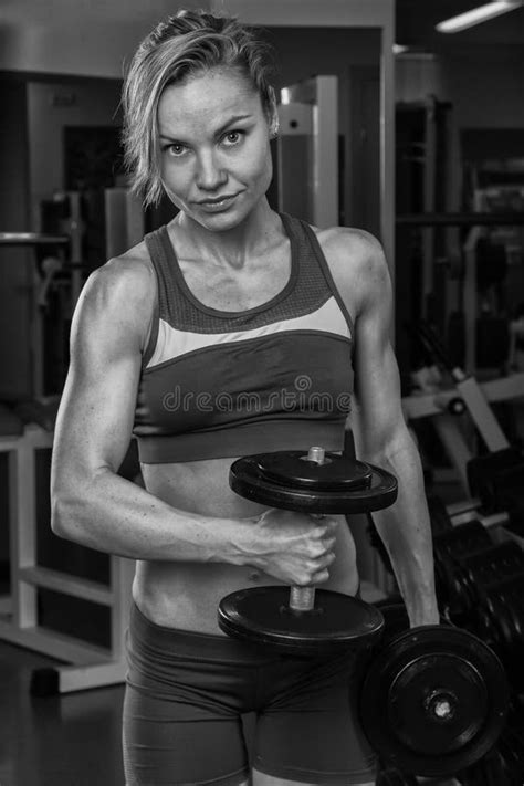 Beautiful Blonde In The Gym Stock Photo Image Of Lifestyle Adult