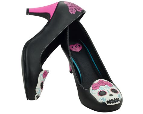 Day of the Dead High Heels A8556L | T.U.K. Shoes | Skull heels, Heels, Womens shoes high heels