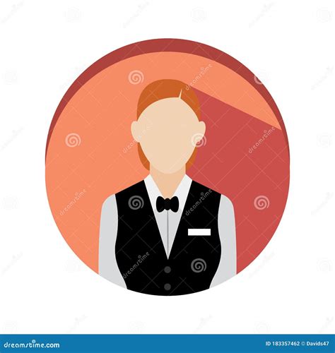 Isolated Waiter Icon Stock Vector Illustration Of Catering 183357462