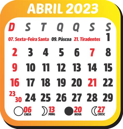 Lista 95 Foto Calendario Mes De Abril 2023 Para Imprimir Alta