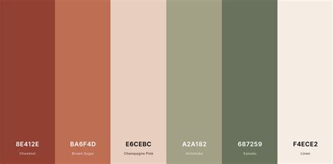 Terracotta Sage Wedding Color Palette Color Palette Design Color