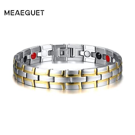 Buy Magnetic Therapy Bracelet Stainless Steel 2 Tone