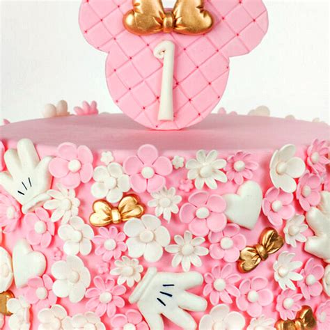 Online Cute Minnie Mouse First Birthday Cake Gift Delivery In UAE