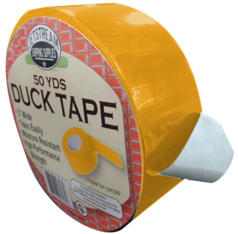 Yellow Multi Purpose Duct Tape 2 Inch Wide X 50 Yards Long Jetstream