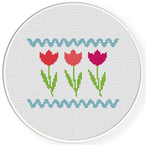 Flowers Cross Stitch Pattern Daily Cross Stitch
