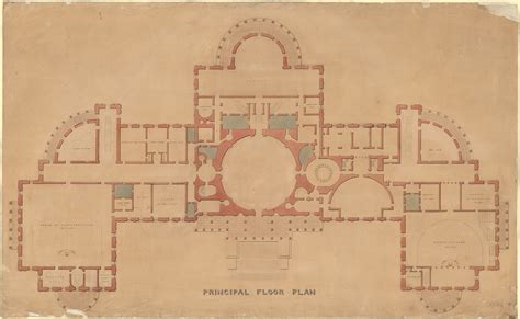 Principal Floor Plan Us Capitol By Robert Mills Ink And