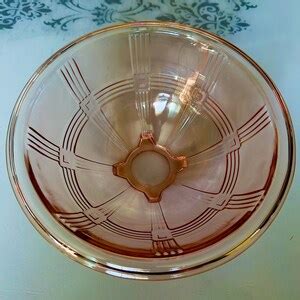 Depression Glass Pink Hazel Atlas Criss Cross Mixing Bowl Etsy