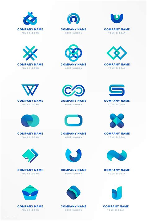 Combining different shades of green and blue in your logo has a calming, soothing effect and works great for brands that want to put their clients at ease. Download premium vector of Blue logo branding design ...
