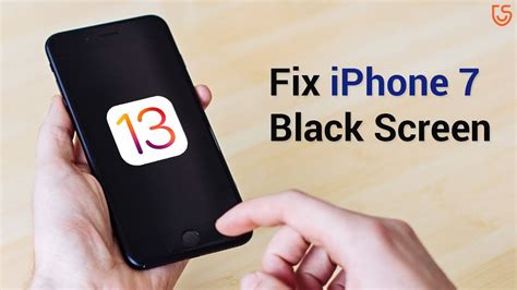 How To Fix Iphone 7 Stuck On Black Screen Ios 13 2020 Guide Youtube