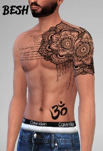 Tattoos For Males At Besh • Sims 4 Updates Sims 4 Tattoos Sims Sims