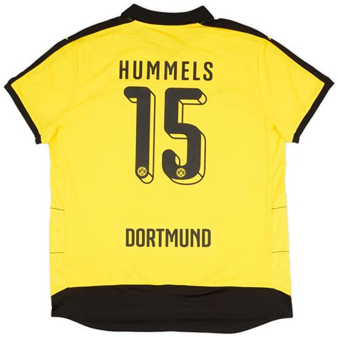 2015-16 Borussia Dortmund Home Shirt Hummels #15 - 9/10 - (XXL)