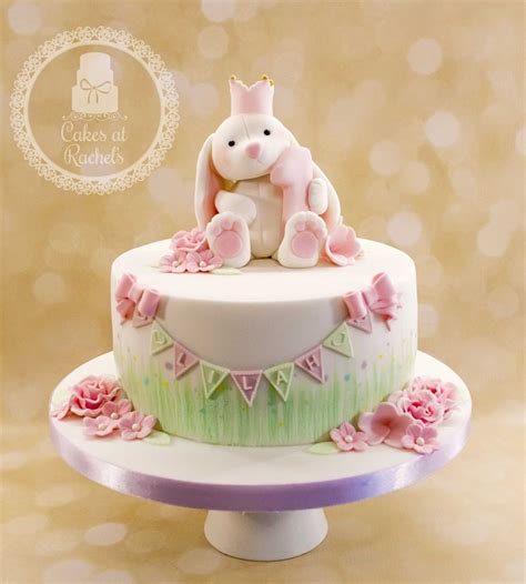 Lilahs Little White Bunny Cake Bunny Birthday Cake 1st Birthday