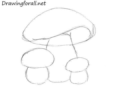 How To Draw Mushrooms For Kids
