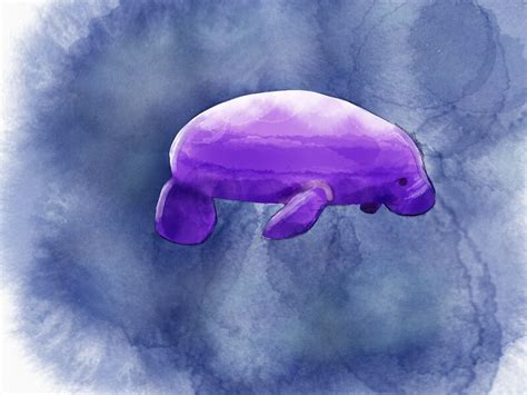 Purple profile picture 1 profile pictures dp. "Purple Manatee (My Profile Picture!)" Stickers by ...