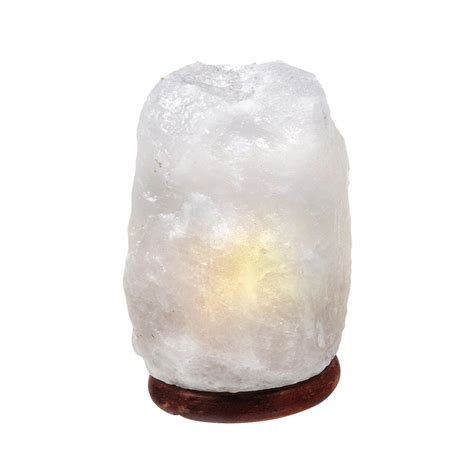 Home And Linens Natures Artifacts Small White Salt Lamp