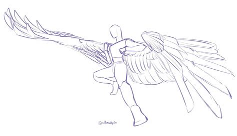 Tlfmsldpfm Wings Drawing Art Reference Art Reference Poses