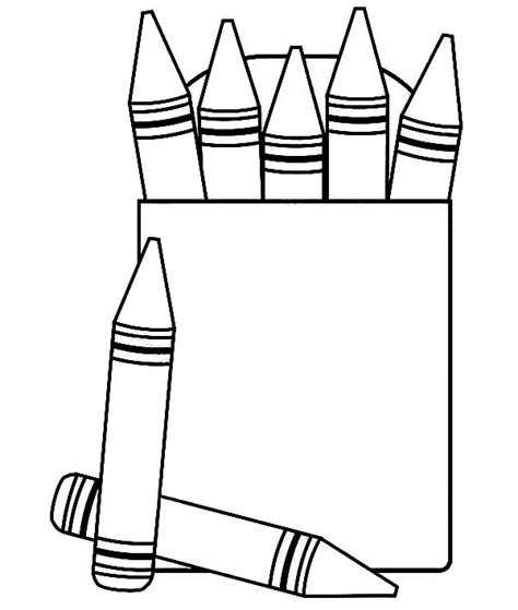 Box Crayons Colors Coloring Pages Box Crayons Colors Coloring Pages