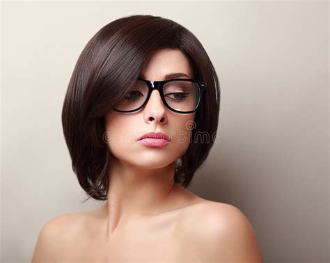 Short Black Hair With Glasses