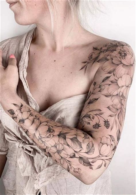 45 Gorgeous And Stunning Sleeve Floral Tattoo To Make You Stylish Women Fashion Lifestyle Blog