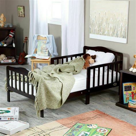 Our sturdy bedroom furniture is designed with simple assembly instructions, making it easier than ever to transform your home. Toddler Bed Frame For Boys Girls Safety Rails Kids Bedroom ...