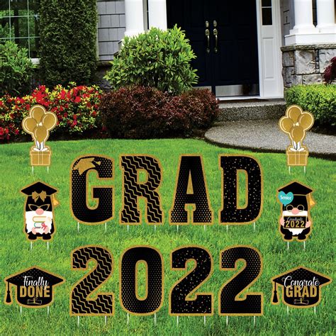 Graduation 2022 Yard Sign Letters Class Of 2022 Yard Cutouts Etsy