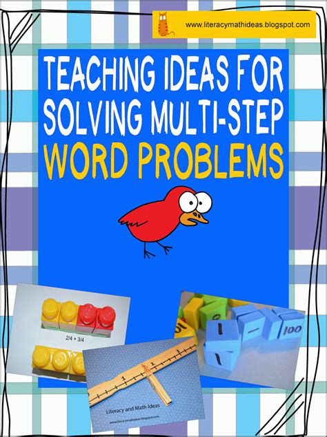 The free math problem solver below is a sophisticated tool that will solve any math problems you enter quickly and then show you the answer. Literacy & Math Ideas: How to Solve Multi-Step Word Problems