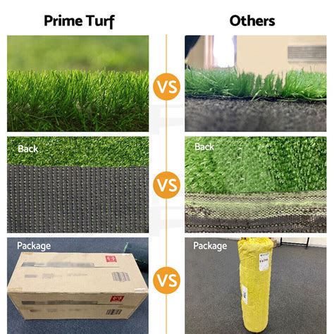 Primeturf Artificial Grass Synthetic 5 100sqm Pegs Turf Plastic Fake