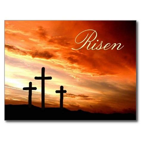 Easter Risen Holiday Postcard Zazzle Easter Religious Easter