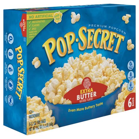 Pop Secret Extra Butter Microwave Popcorn Shop Popcorn At H E B