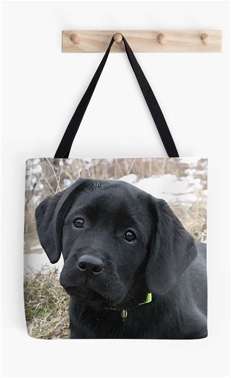 Ruff labradors is a loving family that breeds & nurtures the finest possible chocolate, yellow, & black labrador puppies in california. Awaiting Spring - Black Labrador Puppy | Tote Bag | Dog ...