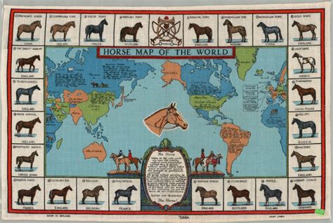 Horse Map Of The World Curtis Wright Maps