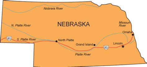 Capital Of Nebraska Map