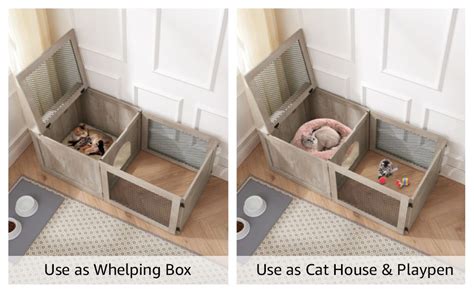 Unipaws 3 In 1 Mutil Purpose Cat Birthing Nesting Box Cat