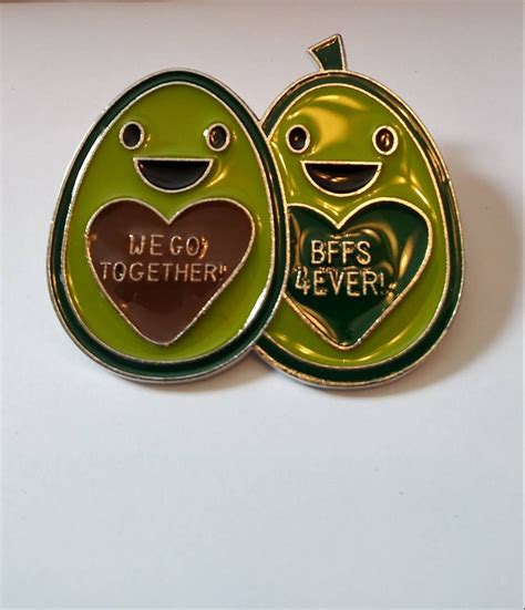 Bff Pin Large Lapel Pin Best Friend Forever Bffs Makes A Etsy Uk
