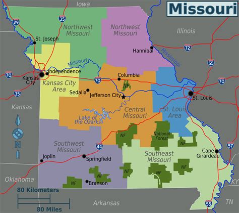 Map Of America Missouri 88 World Maps