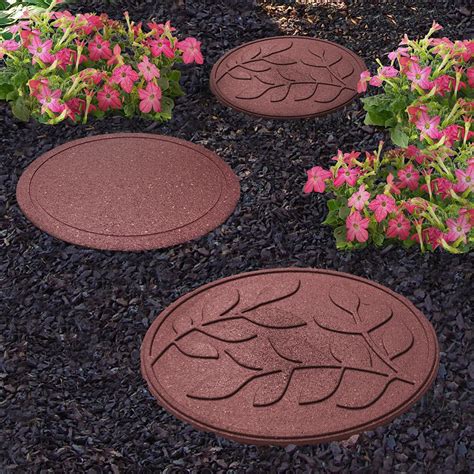 Recycled Reversible Stepping Stone Leaves Stepping Stones Rubber