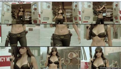 Michelle Rodriguez Machete Jumping Leather Hat Bar Bikini Hd Nude Scene