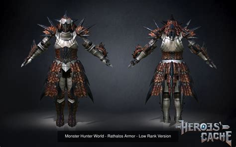 Monster Hunter World Rathalos Charge Blade And Full Armor Set 3D