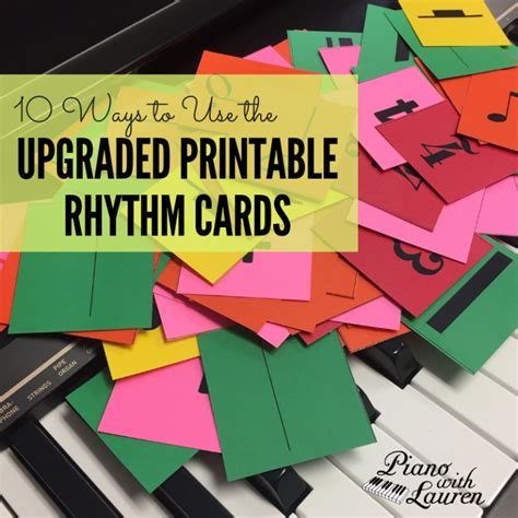 Free Printable Rhythm Cards Piano With Lauren