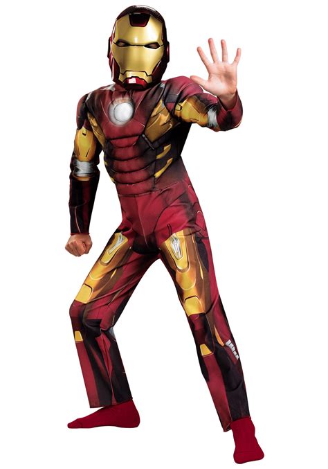 Kids Avengers Iron Man Muscle Costume Halloween Costume Ideas 2019