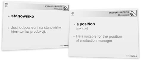 Business English – Rekrutacja: FISZKI do druku (4) - Blog FISZKI.pl