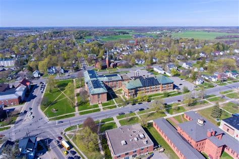 50+ programs of studyin engineering, business, science, liberal arts, and health sciences. Aerial View Of Clarkson University, Potsdam, NY, USA Stock ...